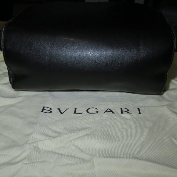 BVLGARI POUCH w/ DUSTBAG SHAVING BAG COSMETIC CASE CLUTCH - Picture 3 of 13